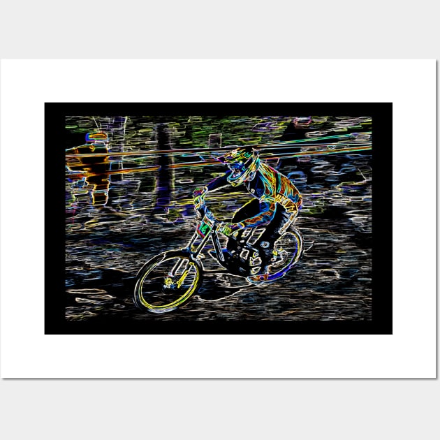 mtb downhill Wall Art by rickylabellevie